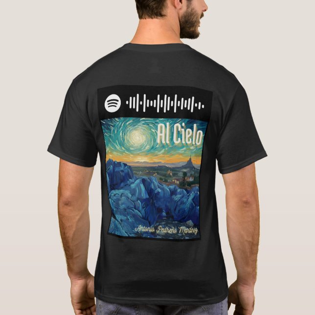 Camiseta Oficial del single "Al Cielo" (Verso)