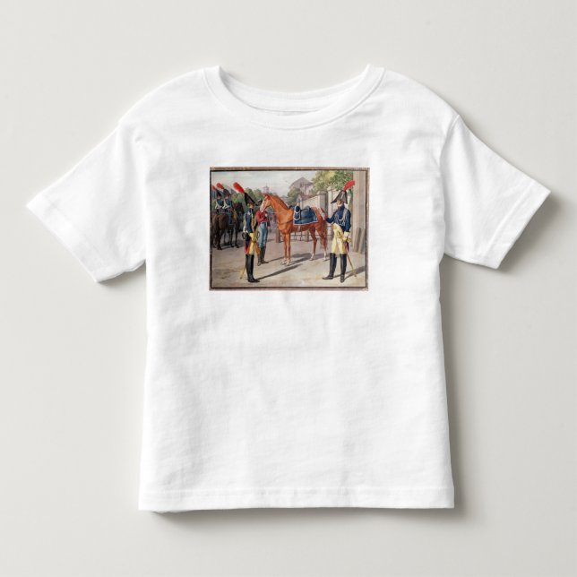 Camiseta Oficial e guarda da guarda real em 1826 (Frente)