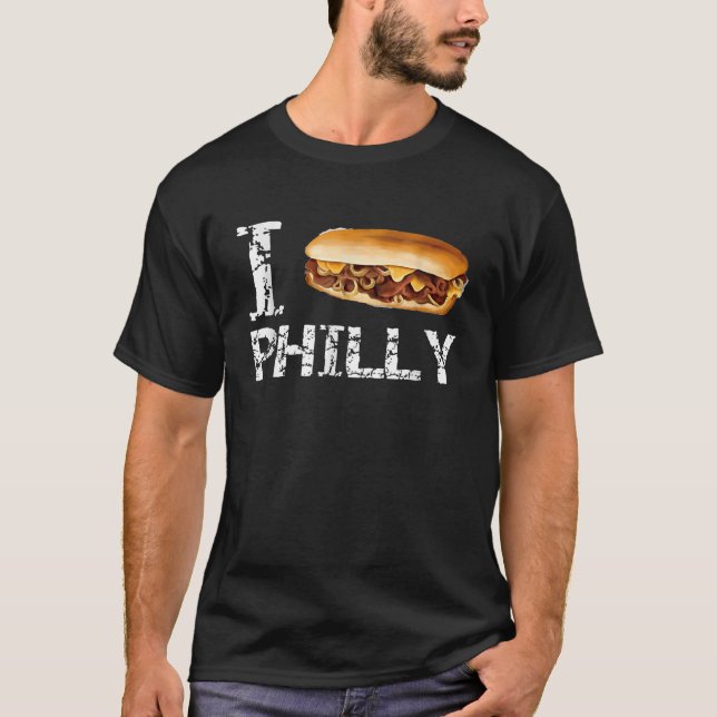 Camiseta Oficial I Love Philly Cheesesteak Shirt (Frente)