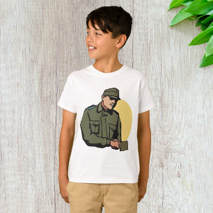Camiseta Oficial Militar Soldado do Exército Retro