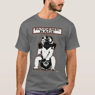 Camiseta Oficial pandémico do impressão da parte dianteir