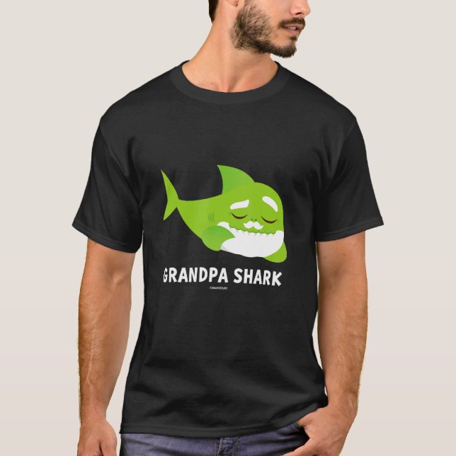Camiseta Oficial Pinkfong Vovô Shark (Frente)