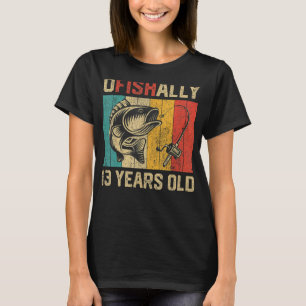Camiseta Oficialmente 13 Anos De Idade Piada De Aniversário
