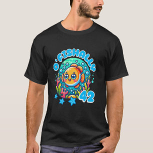 Camiseta Oficialmente 42 Anos de Idade Engraçado 42º Aniver