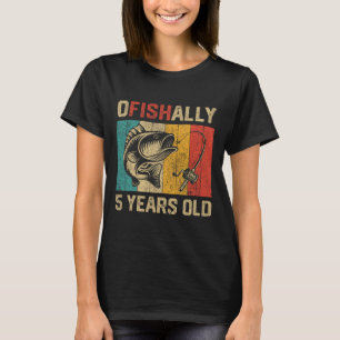 Camiseta Oficialmente 5 Anos de Idade Piada de Aniversário
