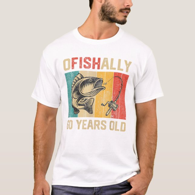 Camiseta Oficialmente 60 Anos de Idade Engraçado (Frente)