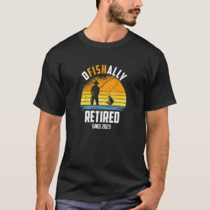 Camiseta Oficialmente Aposentado 2023    Pesca   Aposentado