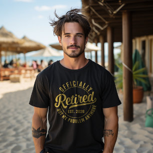 Camiseta Oficialmente Aposentado 2026 Não É Mais Meu Proble