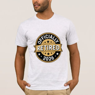 Camiseta Oficialmente aposentado em 2026