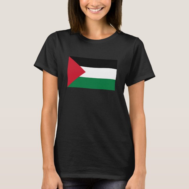 Camiseta oficialmente pavilhão do Estado da Palestina (Frente)