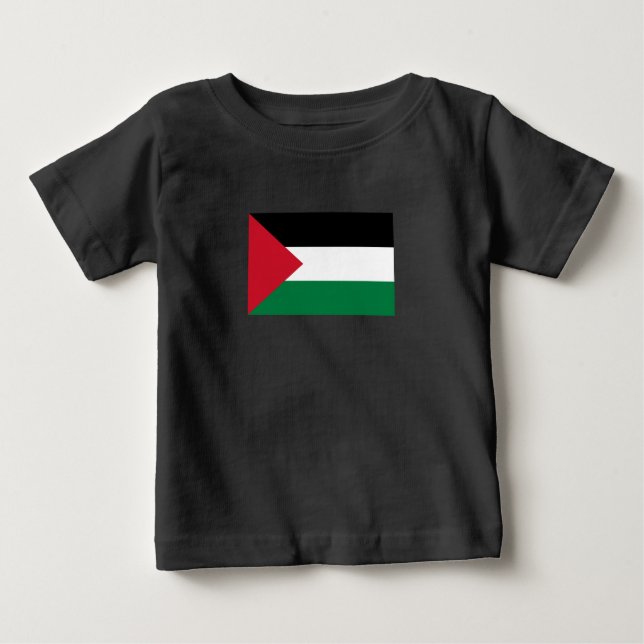 Camiseta oficialmente pavilhão do Estado da Palestina (Frente)