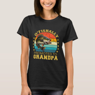 Camiseta Oficialmente Promovido a Avô Brevemente Avô F