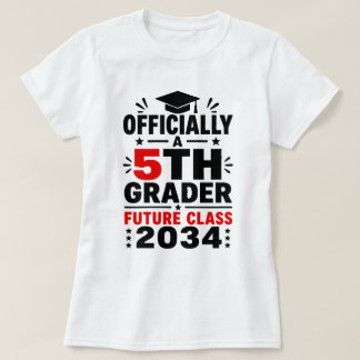 Camiseta Oficialmente um aluno do 5º ano, turma de 2034