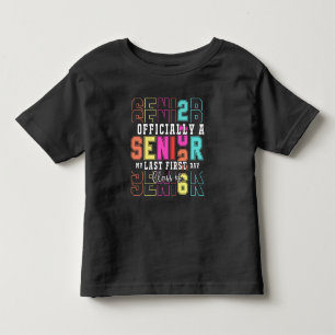 Camiseta Oficialmente Um Mais velho 2026 Meu Último Primeir