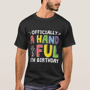 Camiseta Oficialmente Um Pequeno Aniversário 5