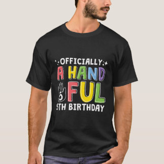 Camiseta Oficialmente Um Pequeno Aniversário 5