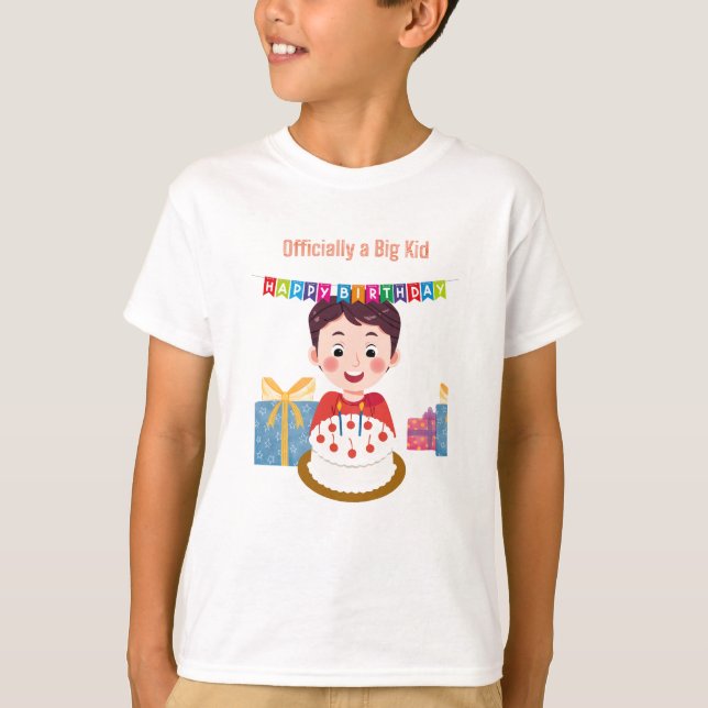 Camiseta Oficialmente uma Criança Grande (Frente)