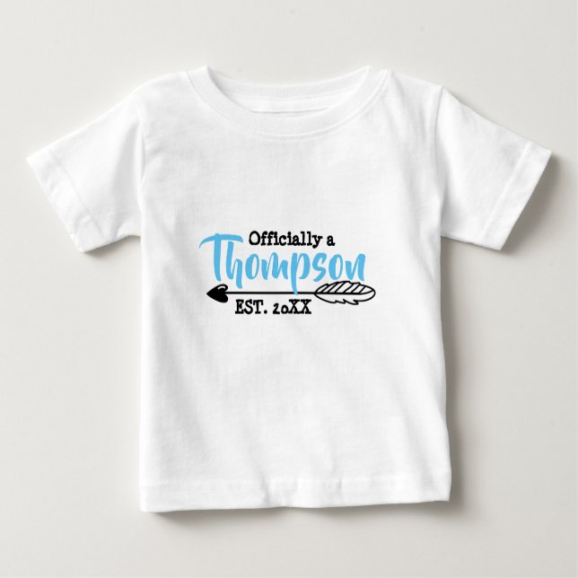 Camiseta Oficialmente uma família - adoptiva adote - (Frente)