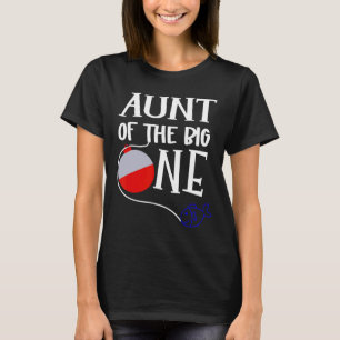 Camiseta Oficialmente Uma Tia Do Menino Do Grande Um Aniver