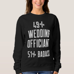 Camiseta Oficiante de Casamento Trabalho Ministro Ordenado