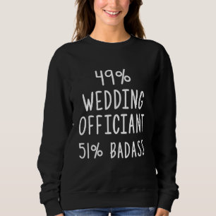 Camiseta Oficiante de Casamento Trabalho Ministro Ordenado