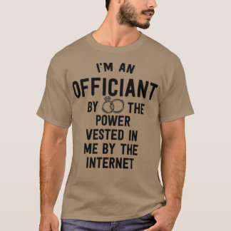 Camiseta Oficiente No Casamento Dotado Engraçado De Poder E