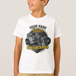 Camiseta Oficina de Corridas Personalizada Hot Rod Speed Sh