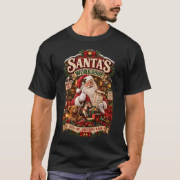 Camiseta Oficina do Papai Noel – Brinquedos de Natal e Magi