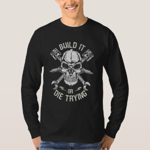 Camiseta Oficina Mecânica Chave Personalizada Construção de