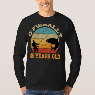 Camiseta O'Fishally, 88 Anos, Pescaria, Tema Par