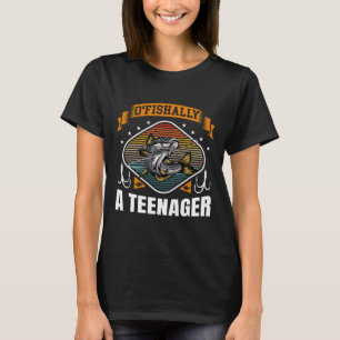 Camiseta O'fishally Um Adolescente 13º Aniversário Pescaria