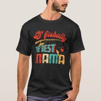 Camiseta Ofishalmente A Melhor Mãe Pescadora Mãe Bonita Pes