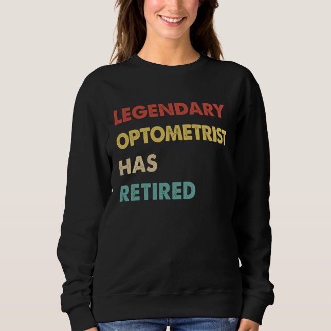 Camiseta Oftalmologista Lendário Retro se Aposentou (Frente)