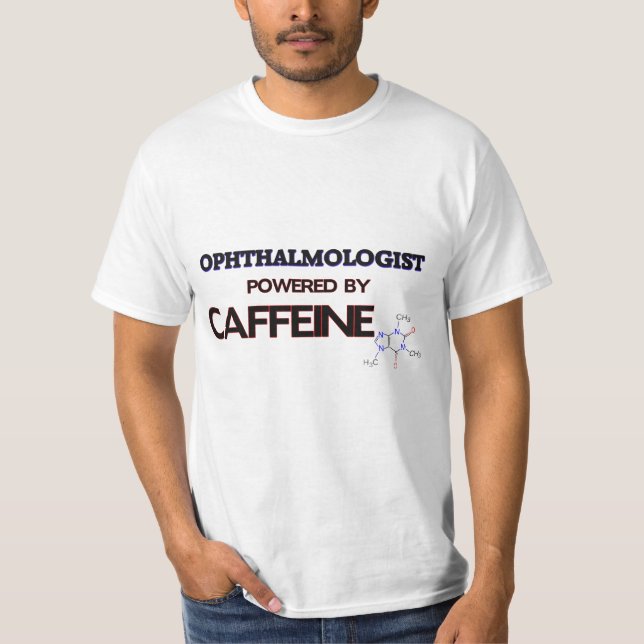 Camiseta Oftalmologista psto pela cafeína (Frente)