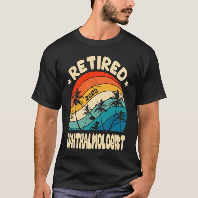 Camiseta Oftalmologista Retro Aposentado Retimento da Vinta (Frente)