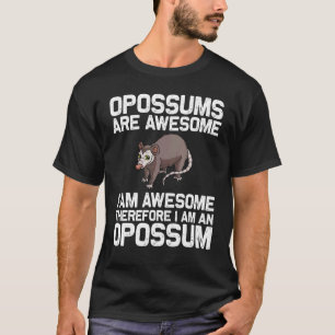 Camiseta Ogambá Para Homens Adoráveis Possum Apoia Anima