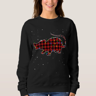 Camiseta Ogambm Possum Xadrez Vermelha Feliz X