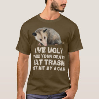 Camiseta Ogambm Vive Falso A Sua Morte Comendo Lixo