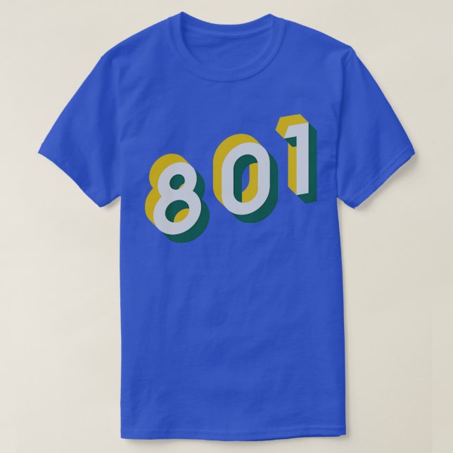 Camiseta Ogden Utah 801 (Frente do Design)