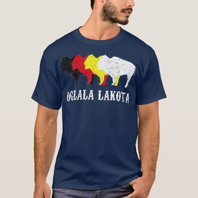 Camiseta Oglala Lakota Sioux South Dakota Oglala Sioux (Frente)