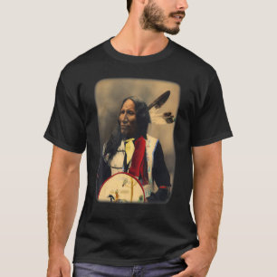 Camiseta Oglala Sioux Lakota Greve Principal Com Nose Nativ