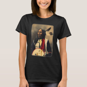 Camiseta Oglala Sioux Lakota Greve Principal Com Nose Nativ