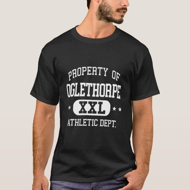 Camiseta Oglethorpe Retro Athletic Property Dept (Frente)