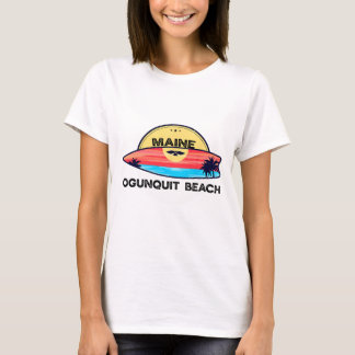 Camiseta Ogunquit Beach Maine Surfboard Beach Surfing 