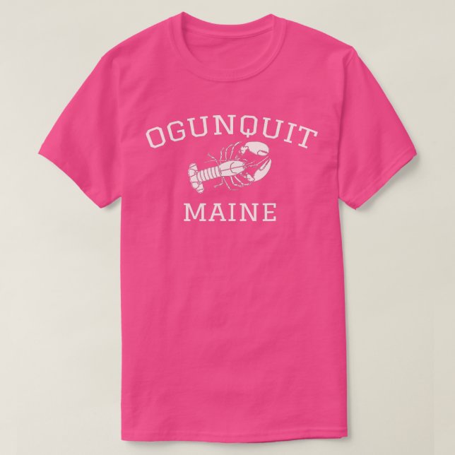Camiseta Ogunquit Maine Lobster   1  (Frente do Design)