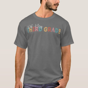 Camiseta Oh, 3º ano de volta à escola Retro Vintag