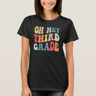 Camiseta Oh, 3º ano Groovy De Volta Ao Professor