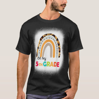 Camiseta Oh, 5 Grau Arco-Íris Branqueou 1rua Dia Da Escola