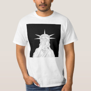 Camiseta Oh, a estátua vergonhosa da Liberdade dos EUA para