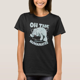 Camiseta Oh, A Zooteca Humanitária Marinha Vaca Mana